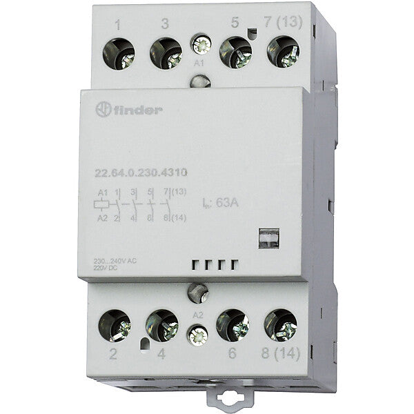 Finder Schütz für Reiheneinbau 4S, 63A 22.64.0.230.4310